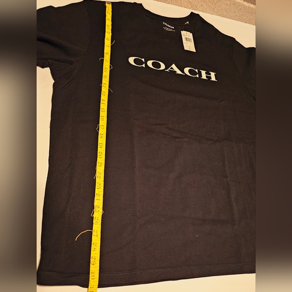 Coach Mens  Black Tee with Logo - Picture 4 of 6